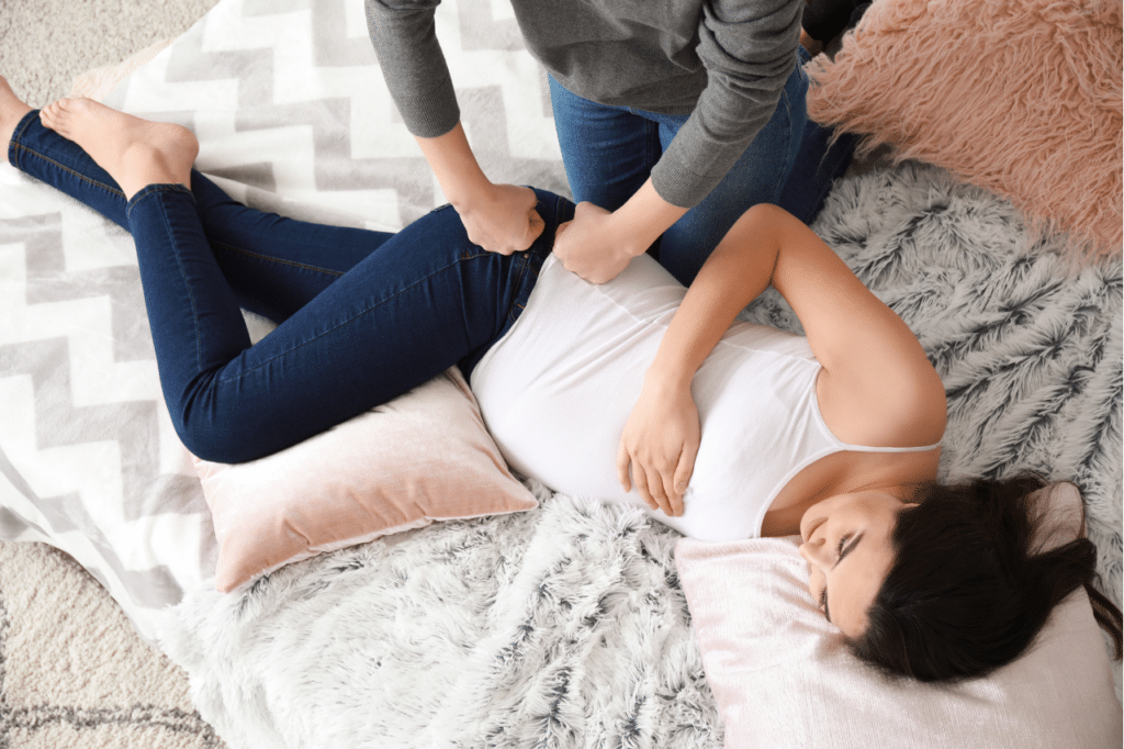 massaggio prenatale gambe